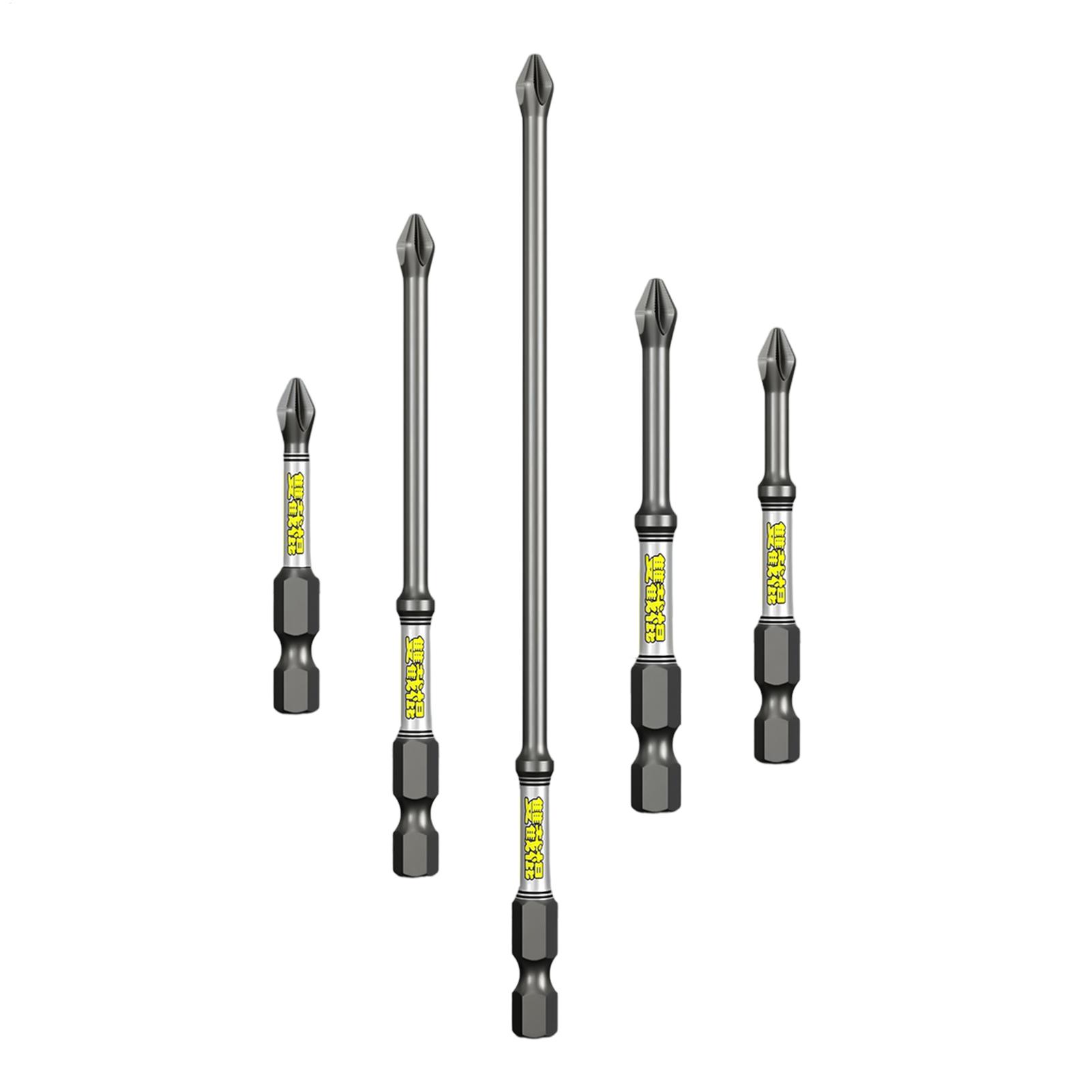 Tools For Workshop - ชุดดอกไขควง 5 ชิ้น ชุดเครื่องมือดอกสว่านกันสนิมสำหรับงานหนัก สำหรับใช้ในบ้าน โรงงาน