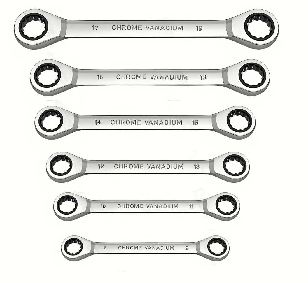 Workshop Electric Tools - 1 ชิ้น Double-HEAD แหวนประแจวงล้อชุด Chrome Vanadium