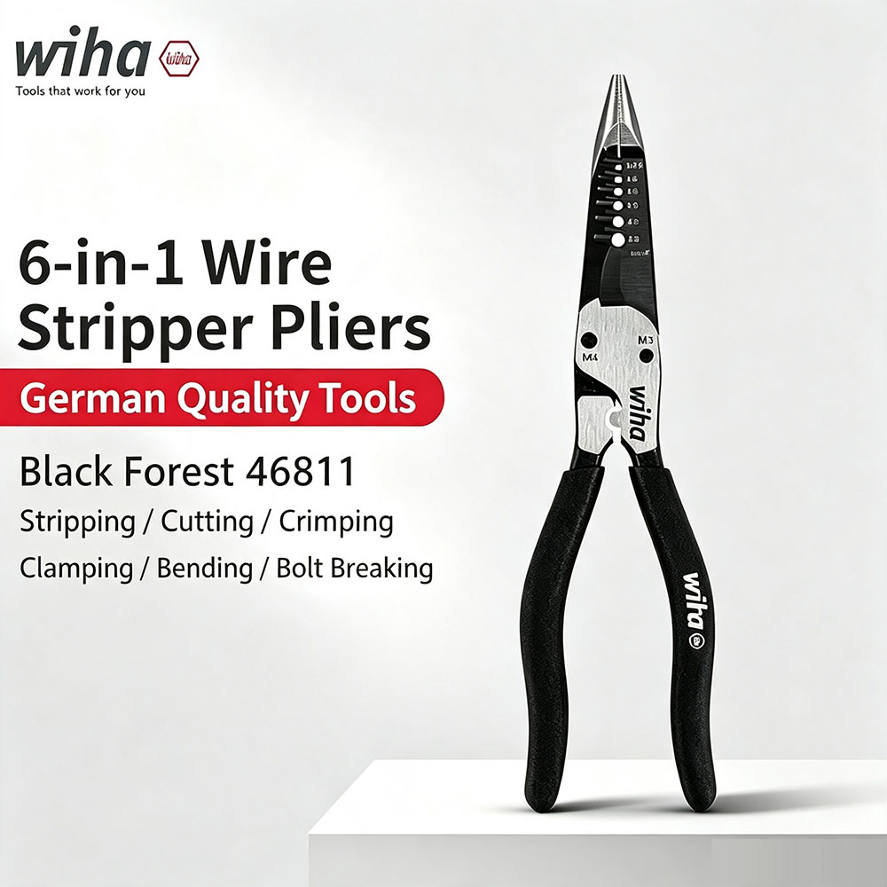 Wiha 46811 คีมปากแหลมอเนกประสง - Tools Vn บทวิจารณ์และราคา