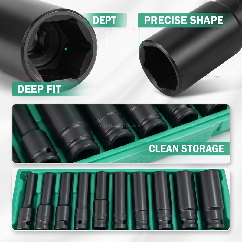 ชุดประแจบล็อก 10 ชิ้น ขนาด 8-2 - Tools For Motorcycle Workshop บทวิจารณ์และราคา