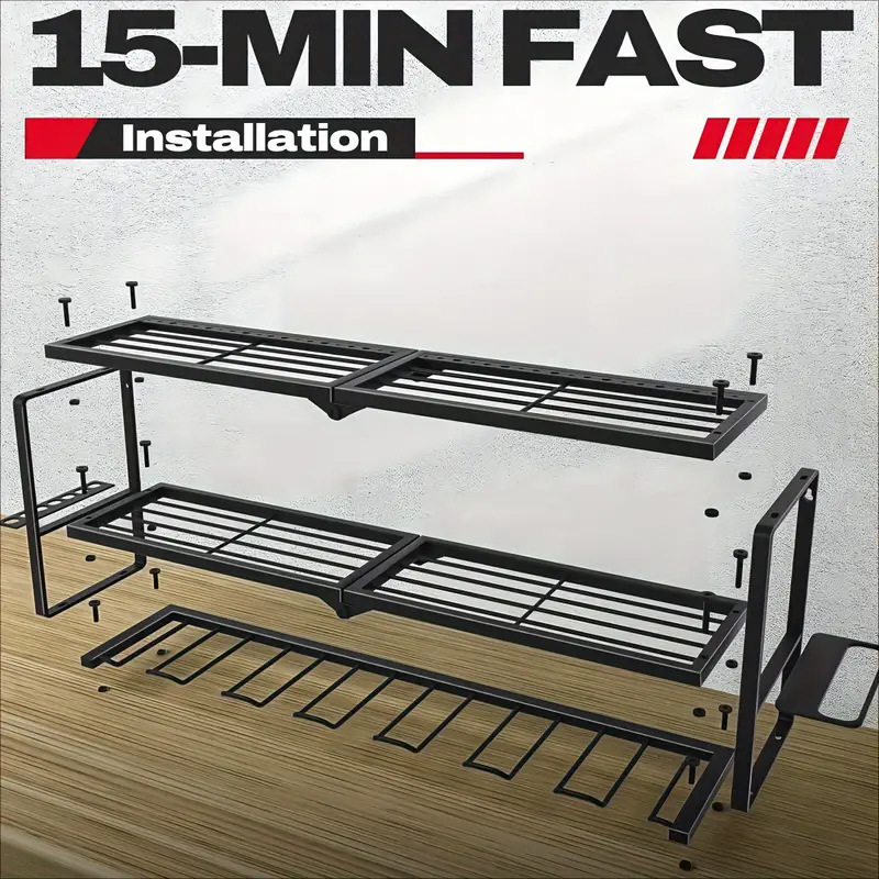 ชั้นวางอุปกรณ์ติดผนังอเนกประสง - Tools In Electrical Workshop บทวิจารณ์และราคา